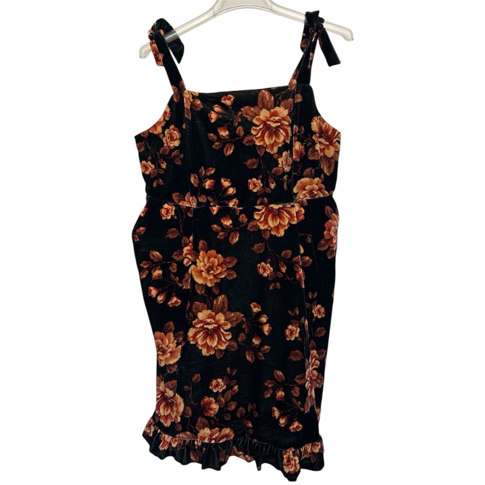 Torrid Velvet Floral Dress